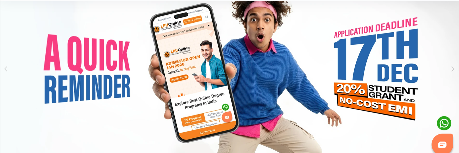 LPU Online MBA admission 2026 last date